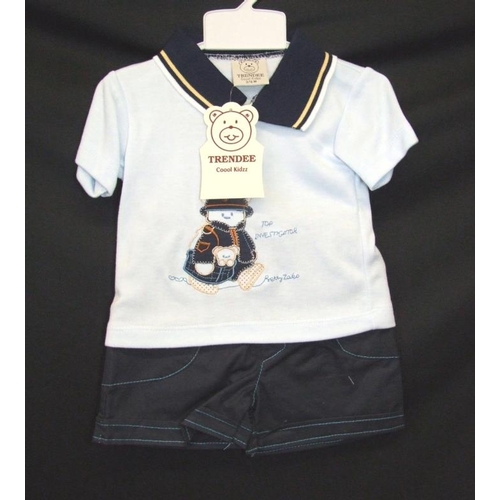 546 - As New Boys Clothing Age 3 - 6 Months: Baby C Builder pyjama set, Trendee T shirt/shorts set, Bambin... 