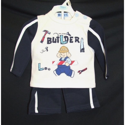 546 - As New Boys Clothing Age 3 - 6 Months: Baby C Builder pyjama set, Trendee T shirt/shorts set, Bambin... 