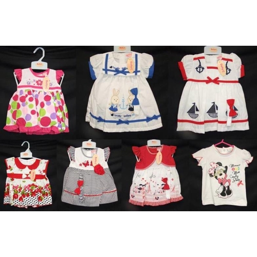 553 - As New Girls Clothing Age 6-9mths & 6-12mths: 6 Baby C dresses & Disney Minnie Mouse T shirt (7)