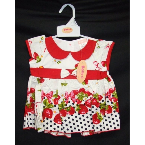 553 - As New Girls Clothing Age 6-9mths & 6-12mths: 6 Baby C dresses & Disney Minnie Mouse T shirt (7)