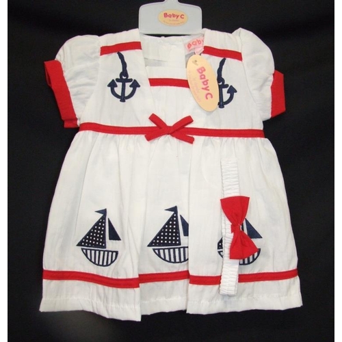 553 - As New Girls Clothing Age 6-9mths & 6-12mths: 6 Baby C dresses & Disney Minnie Mouse T shirt (7)