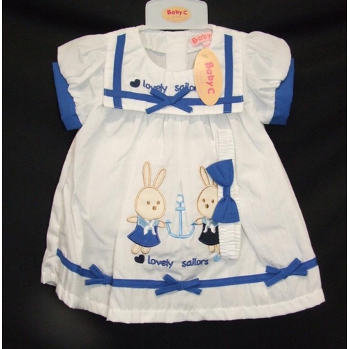 553 - As New Girls Clothing Age 6-9mths & 6-12mths: 6 Baby C dresses & Disney Minnie Mouse T shirt (7)