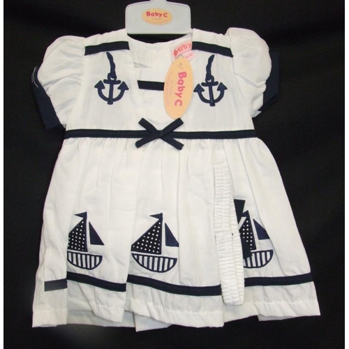 554 - As New Girls Clothing Age 6-9mths & 6-12mths: 7 Baby C dresses & Disney Minnie Mouse T shirt (8)