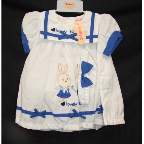 555 - As New Girls Clothing Age 6-9mths & 6-12mths: 5 Baby C dresses & Disney Minnie Mouse T shirt & Bambi... 