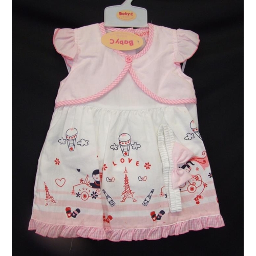 563 - As New Girls Clothing Age 12-18mths: 3 Baby C Dresses, 2 Bambini dresses, Frozen top, BFL blue strip... 