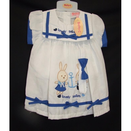 563 - As New Girls Clothing Age 12-18mths: 3 Baby C Dresses, 2 Bambini dresses, Frozen top, BFL blue strip... 