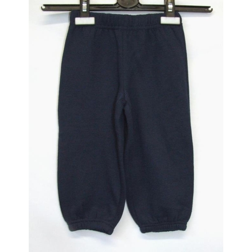 587 - As New Childrens Clothing Age 1-2 yrs: 2 pairs jogging bottoms grey & navy blue, Miami T shirt, red ... 