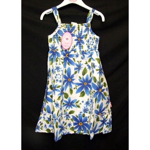 592 - As New Girls Clothing Age 2-3 Yrs: Obaibi pink/black dress, blue stripe/pink floral dress, Bambini p... 