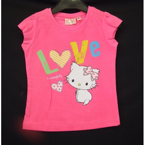 626 - As New Girls Clothing Age 4/5 Yrs: 2 Soul & Glory T shirts white & yellow, pink Love kitty T shirt, ... 