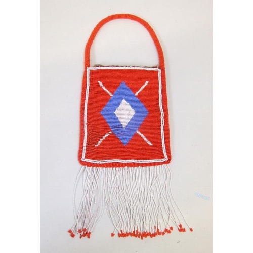 498 - Blackfoot Indian Beaded Bag