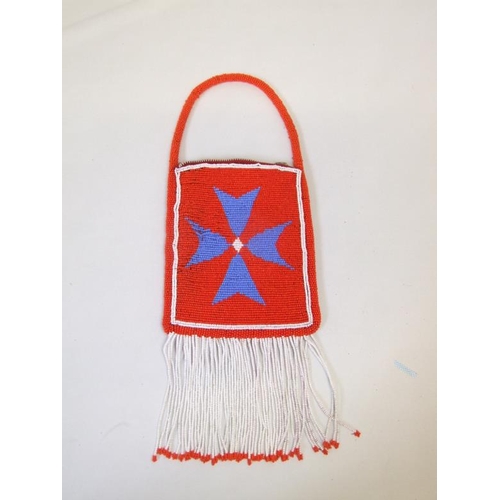 498 - Blackfoot Indian Beaded Bag