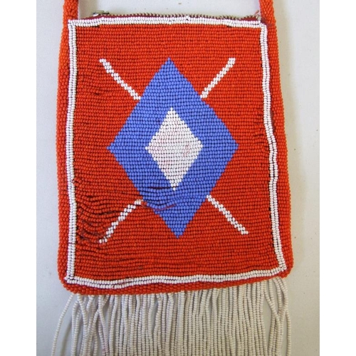 498 - Blackfoot Indian Beaded Bag