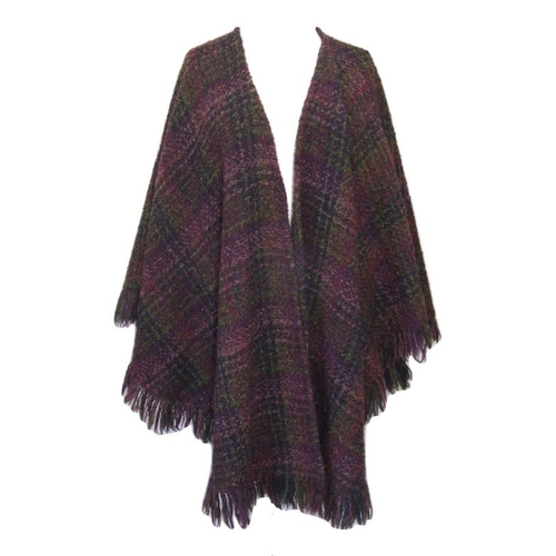 503 - Weave of The Irish Boucle Knit Purple Mix Shawl, Weave of The Irish Tartan Scarf/Shawl as new with t... 