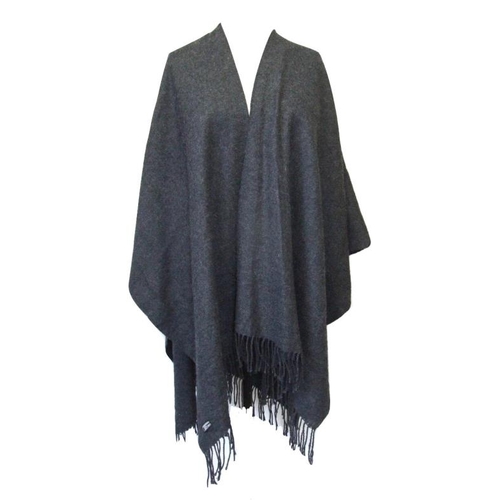 504 - 3 100% Wool Shawls & Grey Acrylic Knit Shawl (4)