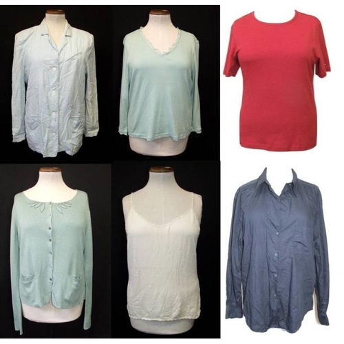 507 - Ladies Modern Separates Size 16: as new Per Una duck egg T shirt, Press & Bastyan vest top, Per Una ... 