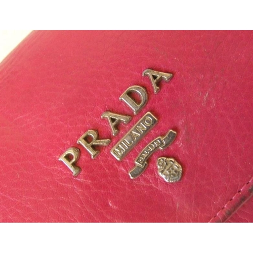 517 - Handbag Marked 'Burberry' & Pink Leather Purse Marked 'Prada' (2)