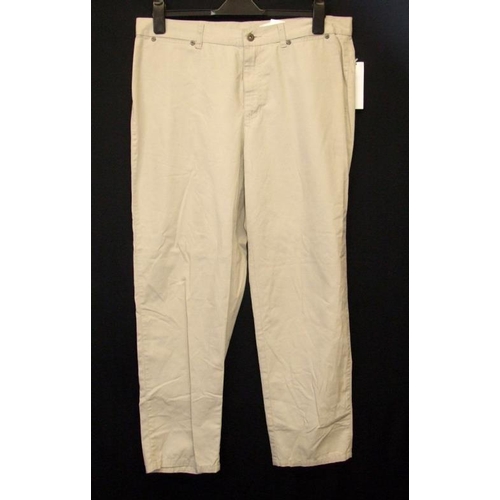 532 - As New Ladies Trousers/Jeans Size 16: East black linen, Per Una brown jeans, Liz Claiborne cream cot... 