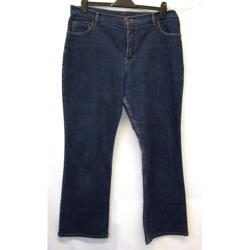 534 - Ladies Trousers & Jeans Size 18: St Bernard blue jeans as new with tags, M&S blue jeans, M&S olive g... 