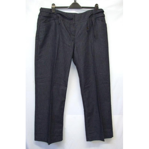 537 - Ladies Trousers Size 20: Per Una blue jeans as new with tags, M&S grey wool mix as new with tags, Pe... 