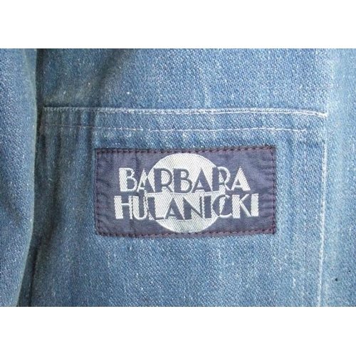 633 - Barbara Hulanicki Blue Denim Jacket, approx. size 10