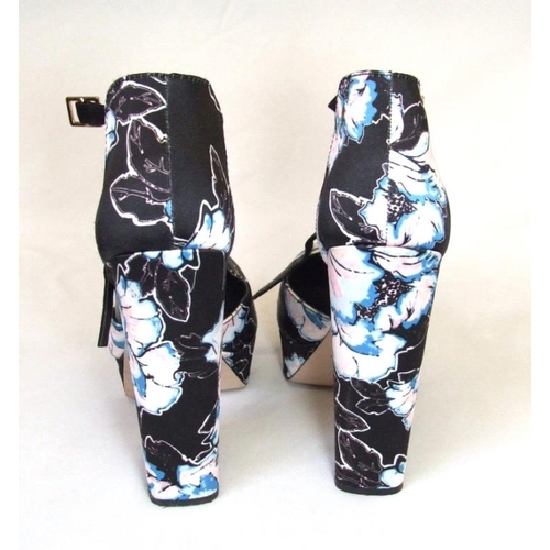 640 - Pair As New River Island Floral Platform Shoes size 4