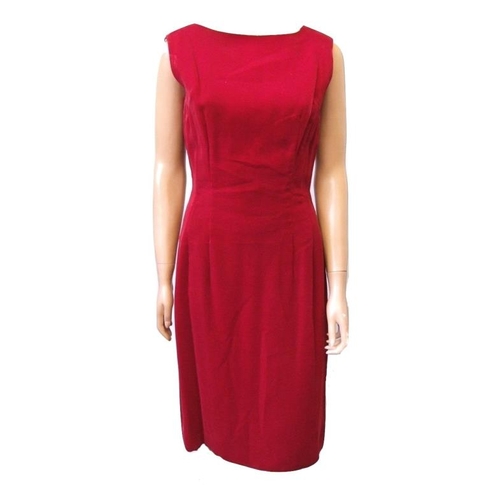 687 - Ladies Vintage Blanes Red Velvet Cocktail Dress, Debenhams Long Green Evening Dress & Black Lace Coc... 