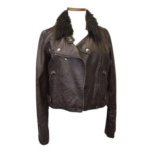 693 - 3 Ladies Leather Jackets: Wit & Wisdom, Genel & Unnamed, all approx. size 8/10 (3)