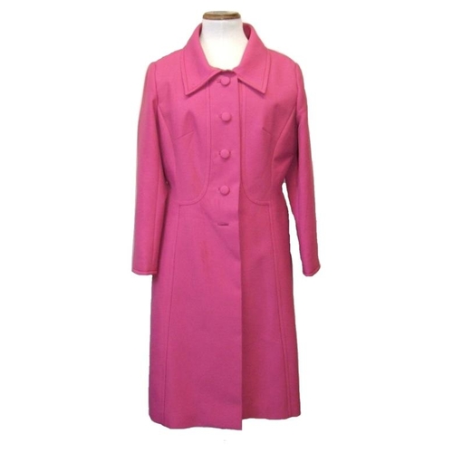 688 - Vintage 1960s Petite Francais Pink Dress & Matching Coat, Velida Floral Skit & Martinique London Gre... 