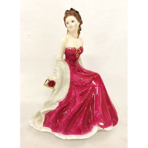 317 - Royal Worcester Ruby Wedding Figurine 'Golden Moments'