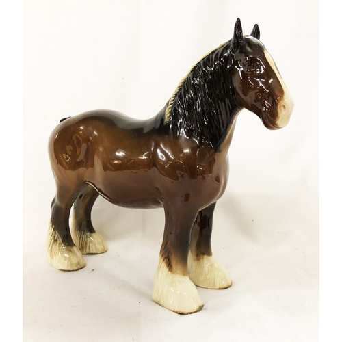 339 - Beswick Shire Mare No. 818 brown gloss