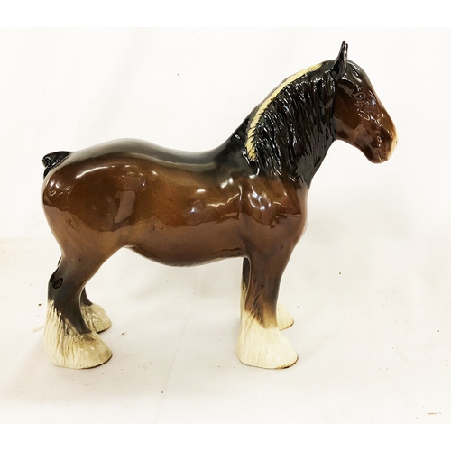 339 - Beswick Shire Mare No. 818 brown gloss