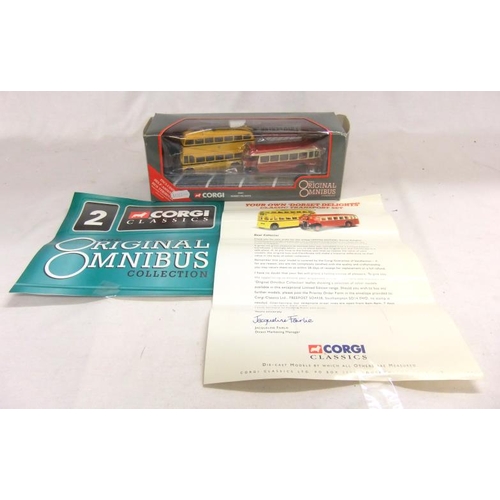 248 - Corgi Original Omnibus Collection Dorset Delights 45001 double decker bus & coach (CABINET 11)