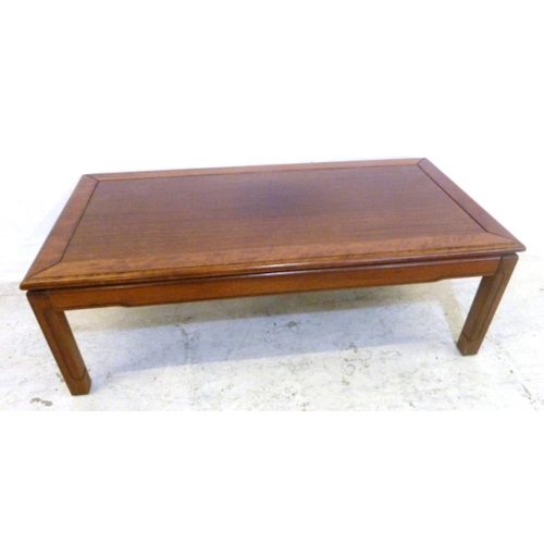 61 - Mahogany Rectangular Coffee Table on square section supports (A9)