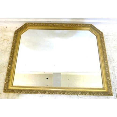 148 - Bevel Edged Shaped Gilt Framed Wall Mirror (A5)