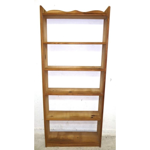 21 - Tall Natural Pine Bookshelves (A10/11B)