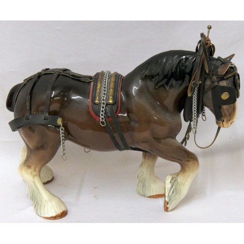 1500 - Large Sylvac Pottery Shire Horse approx. 10
