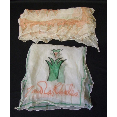 1778 - 2 Zandra Rhodes Silk Scarves