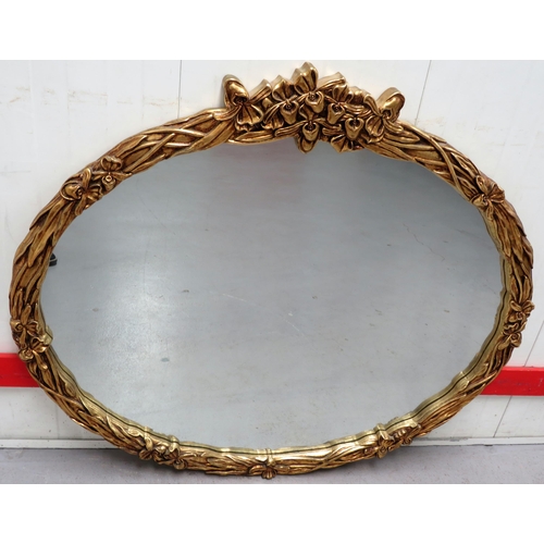 10 - Large Oval Gilt Mirror (A12/13F)