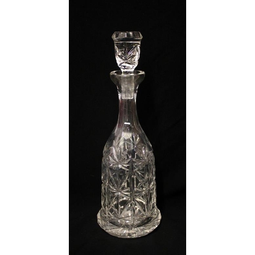 833 - Bell Shaped Cut Crystal Decanter