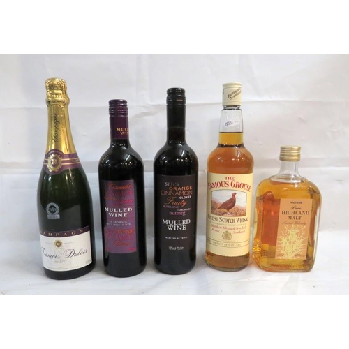 Famous Grouse Finest Scotch Whisky 70cl Bottle, Waitrose Pure Highland