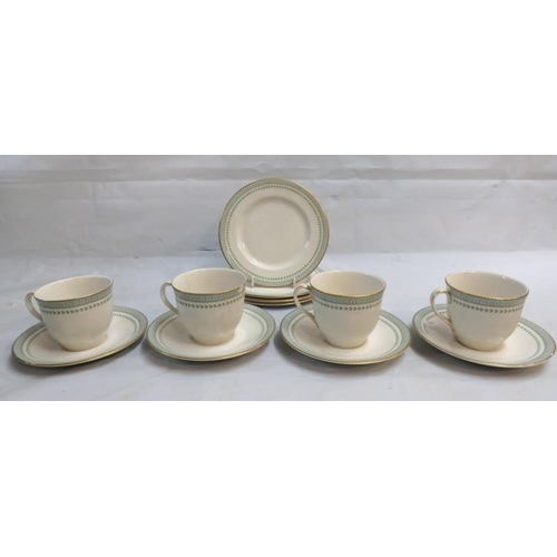 Royal Doulton Berkshire Decorated Tea Wares incl. 4 cups, 4 saucers, 4