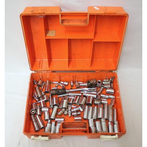 1807 - Orange First Aid Box containing lug nuts