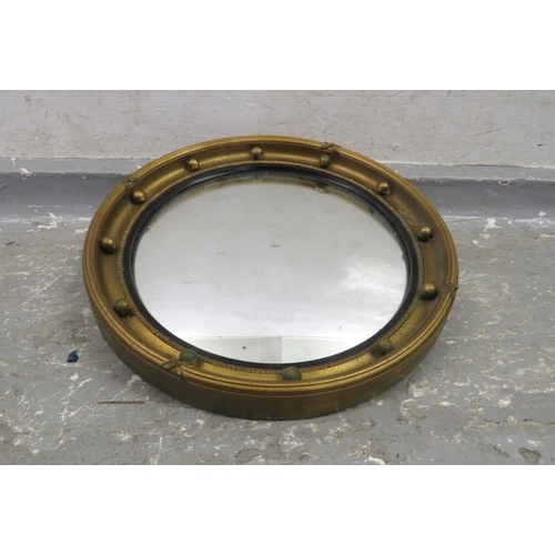39A - Circular Gilt Butlers Mirror (A8)