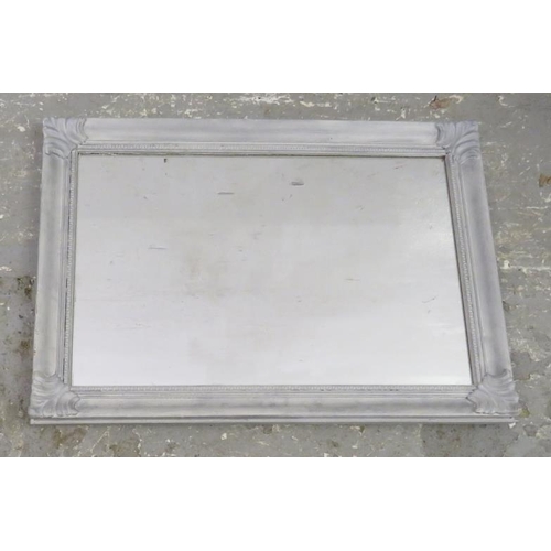 54 - Silver Painted Wall Mirror approx. 53.5cm x 37cm