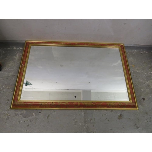 21A - Decorative Framed Wall Mirror with bevel glass (FWR)