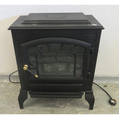 19 - Log Burner Model 124 230V by Burleigh Appliances approx. 51cm W x 63cm H UNTESTED (A6)