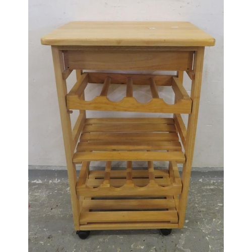 30 - Blonde Wood Kitchen Stacking Unit with removable racks approx. 48cm W x 37cm D x 84cm H