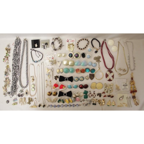 Costume Jewellery Earrings, pins, necklaces, bracelets, brooches etc.