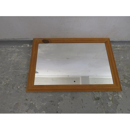 89 - Pine Framed Wall Mirror (FWL)