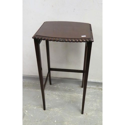 35A - Single Table from nest with carved details to top edges